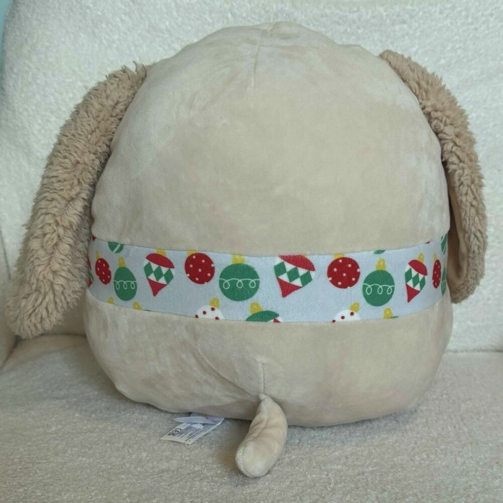 Squishmallow 11” Harris Holiday Dog Christmas Scarf Puppy Soft Plushie Toy - Picture 3 of 5